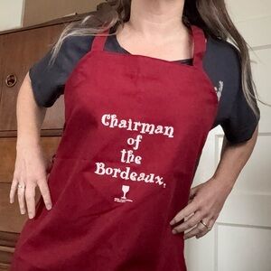 Chairman of the Bordeaux kitchen or grilling apron, NWOT